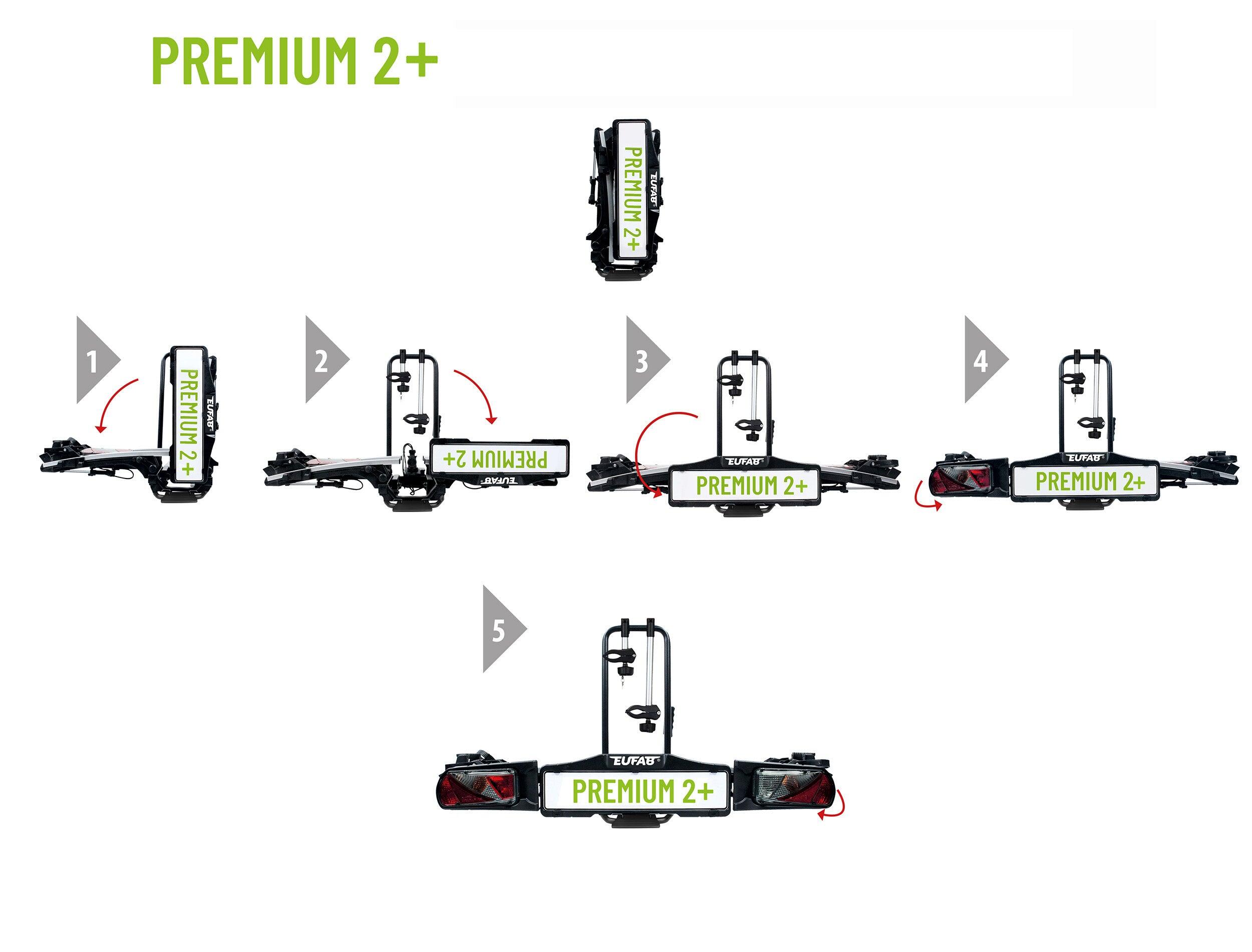 PORTE-VÉLOS 2 VÉLOS PREMIUM II PLUS SPÉCIAL GRAND HAYON - EUFAB 7/8