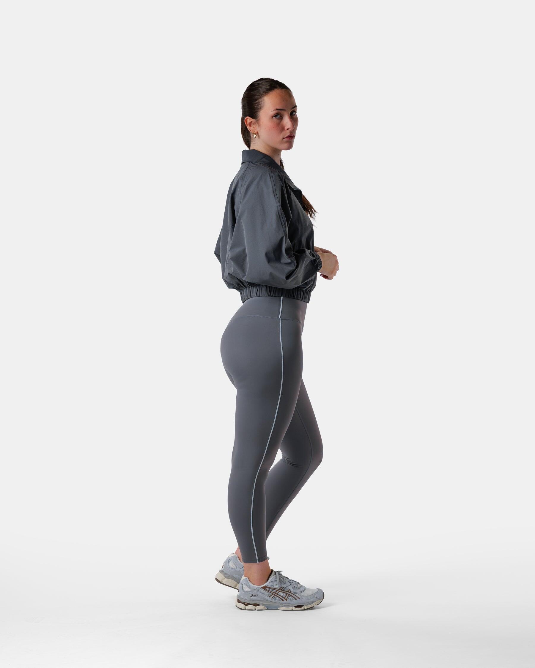 Dames hoge taille legging voor gym en hardlopen – grijs 5/5