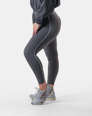 Dames hoge taille legging voor gym en hardlopen – grafiet