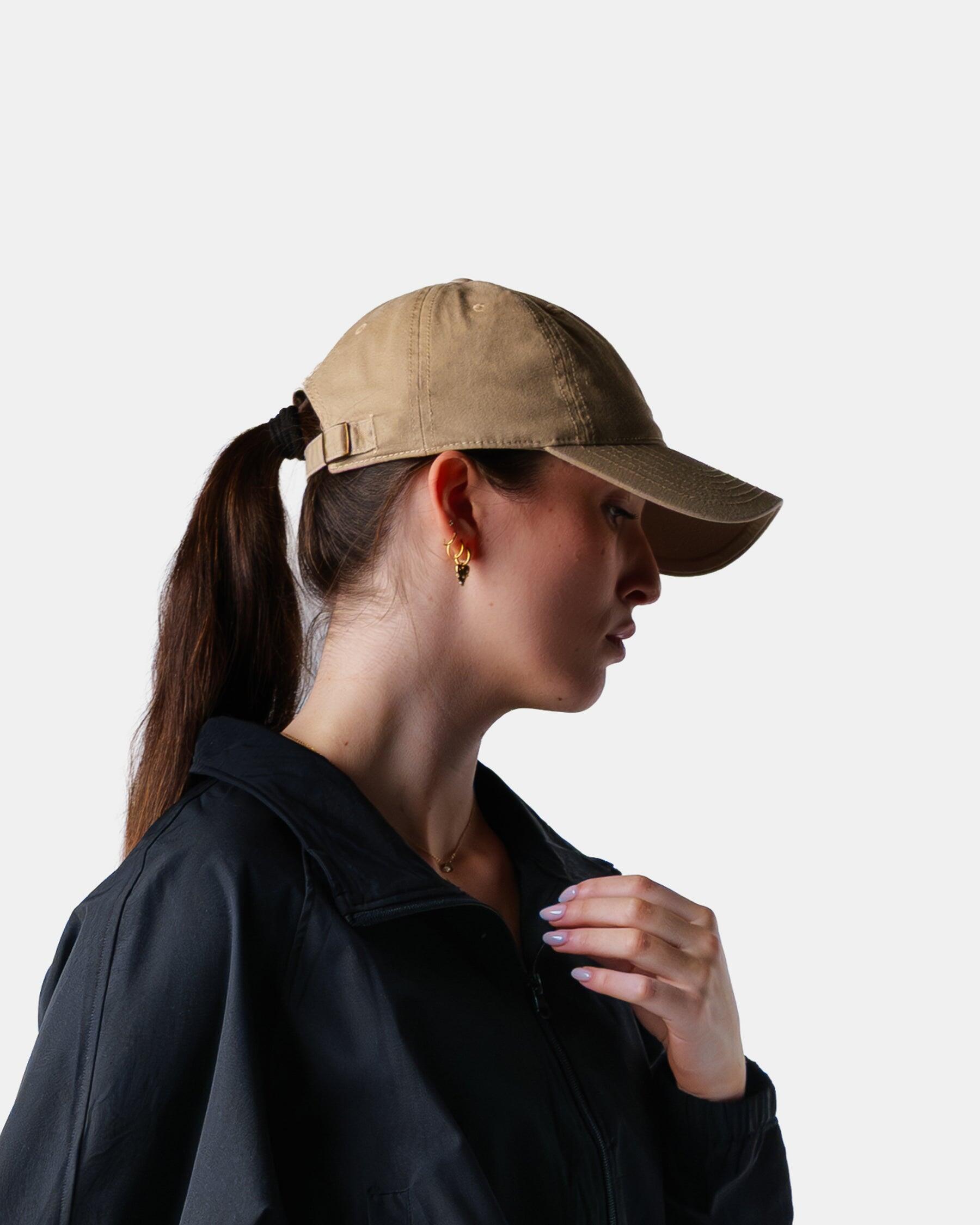 Baseball cap 6 panelen – Aestheticwolf Initial Cap – verstelbaar – beige 2/4