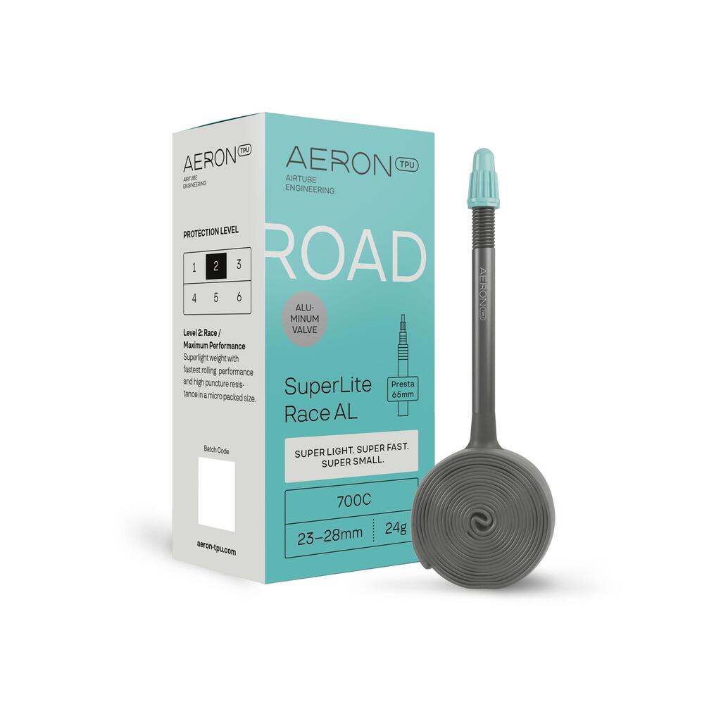 Road inner tube - SuperLite Race AL - 23-28mm - 65mm Presta valve - 700c