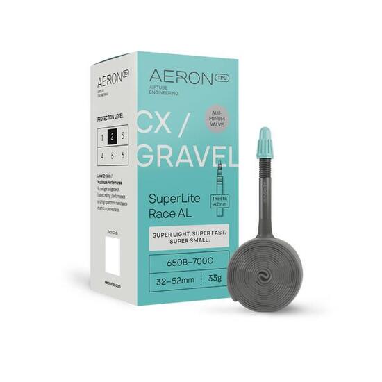 Chambre air Gravel - SuperLite Race AL - 32-52mm -Presta 42mm - 650b / 700c