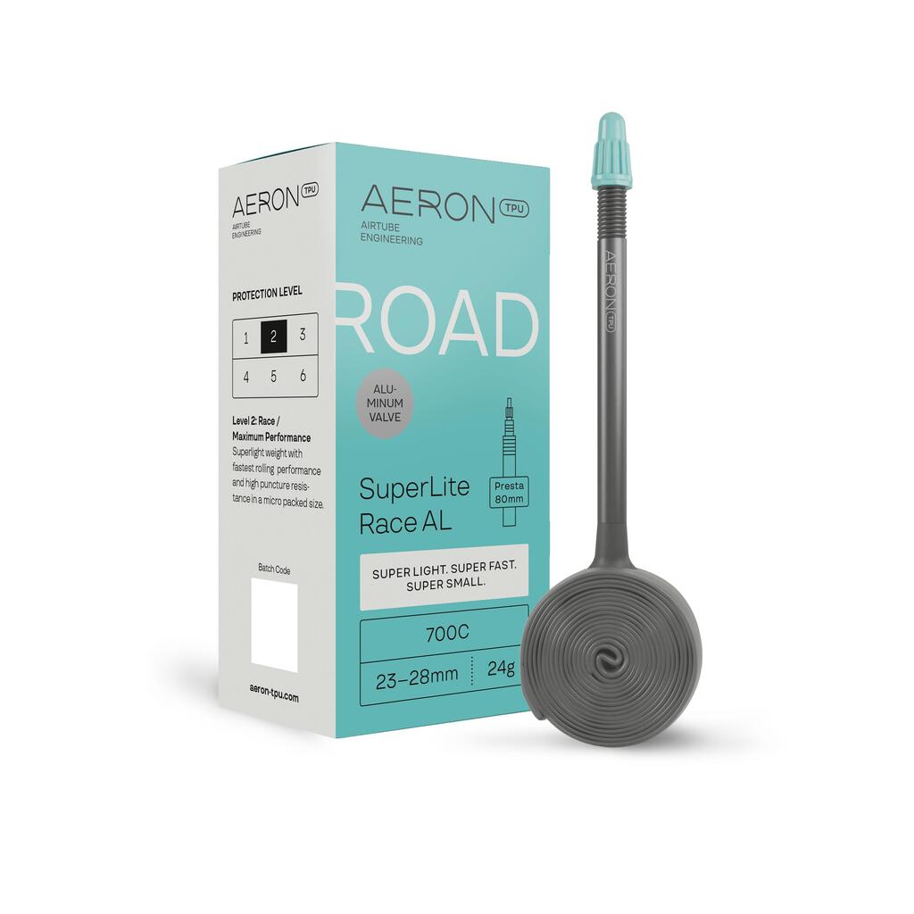 Road inner tube - SuperLite Race AL - 23-28mm - 80mm Presta valve - 700c