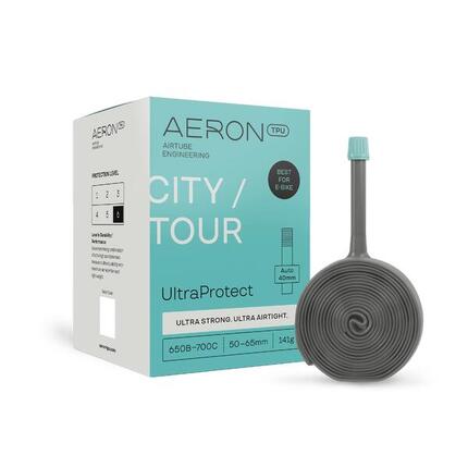 Chambre à air City-Tour - UltraProtect - 50-65mm - valve Auto 40mm - 650b / 700c