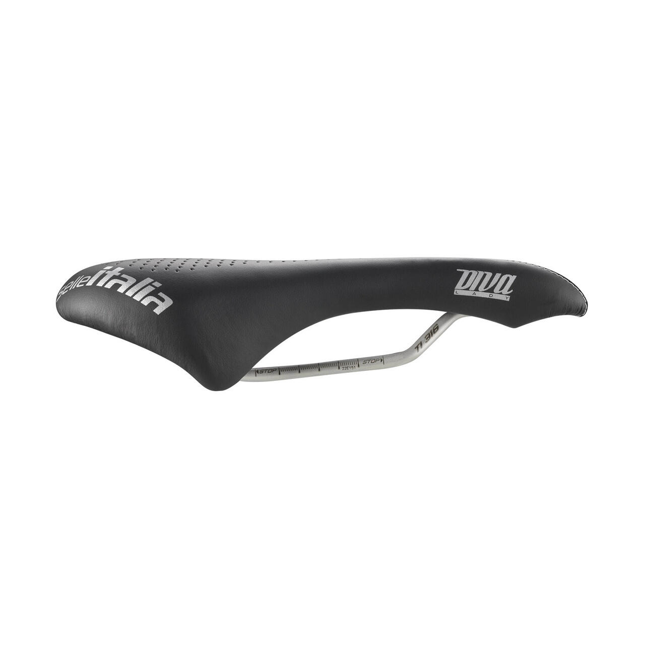 DIVA Gel TI 316 Superflow zadel, zwart 3/7