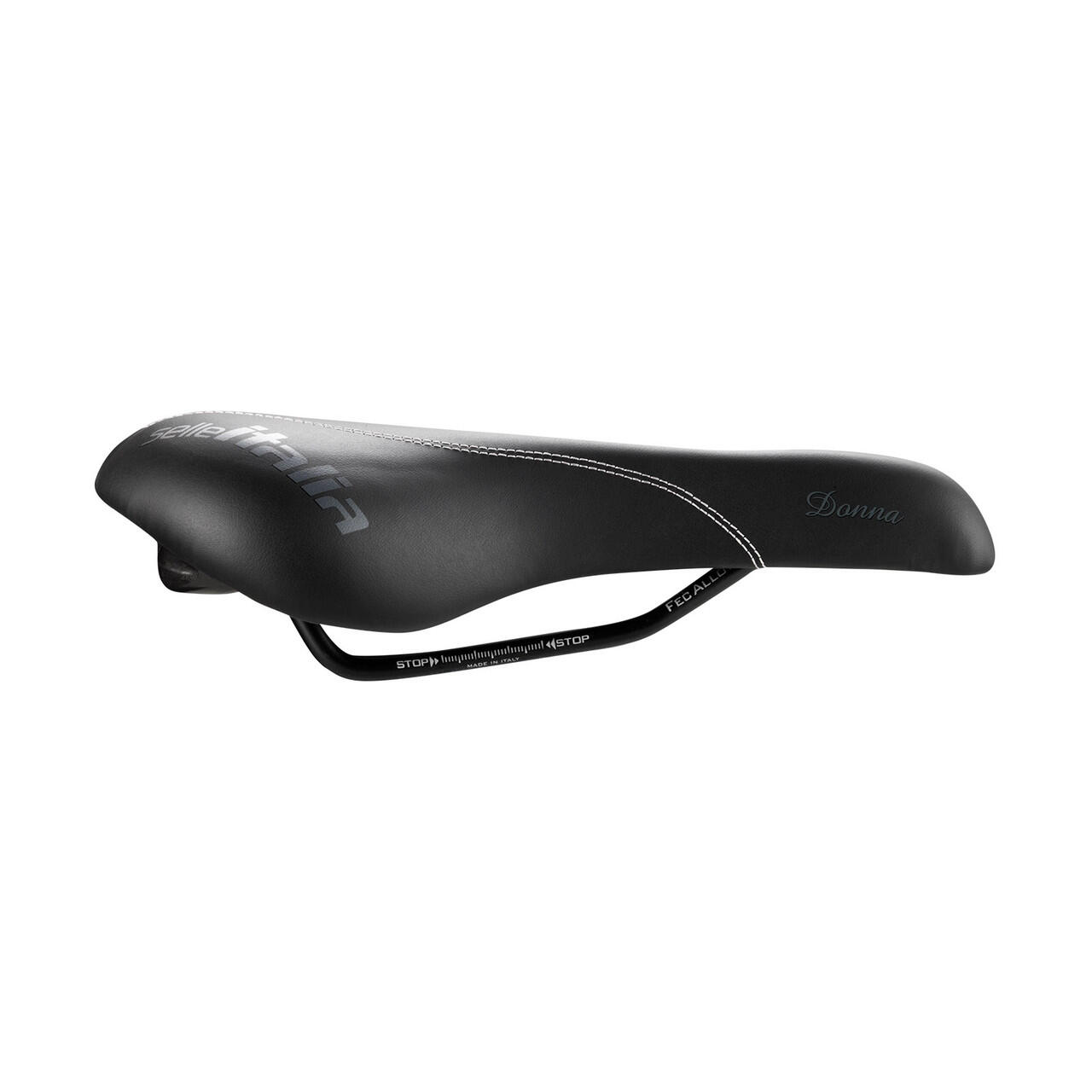 DONNA FeC Sattel aus Aluminium, schwarz 3/7