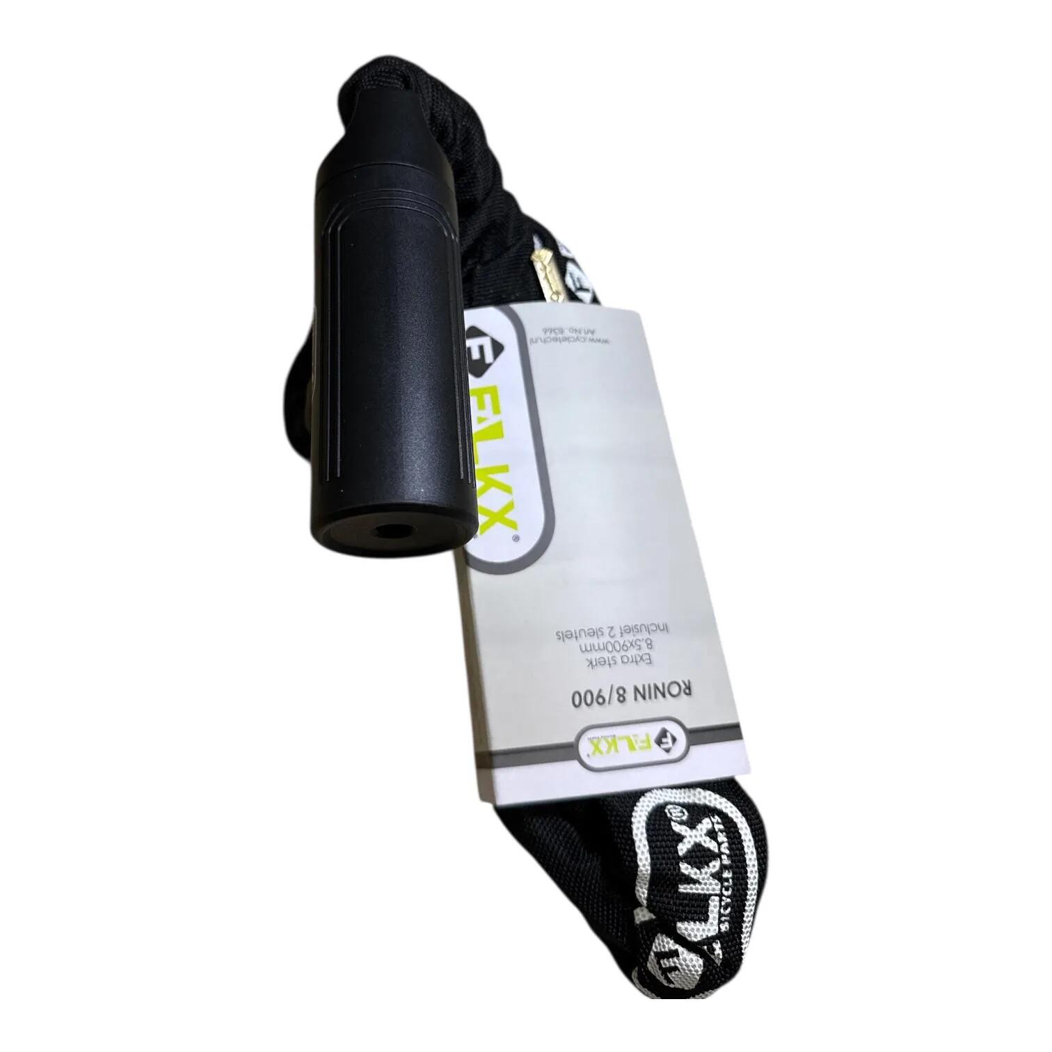 Lucchetto per bicicletta a catena ART2 Nero 8 mm x 90 cm 2/5
