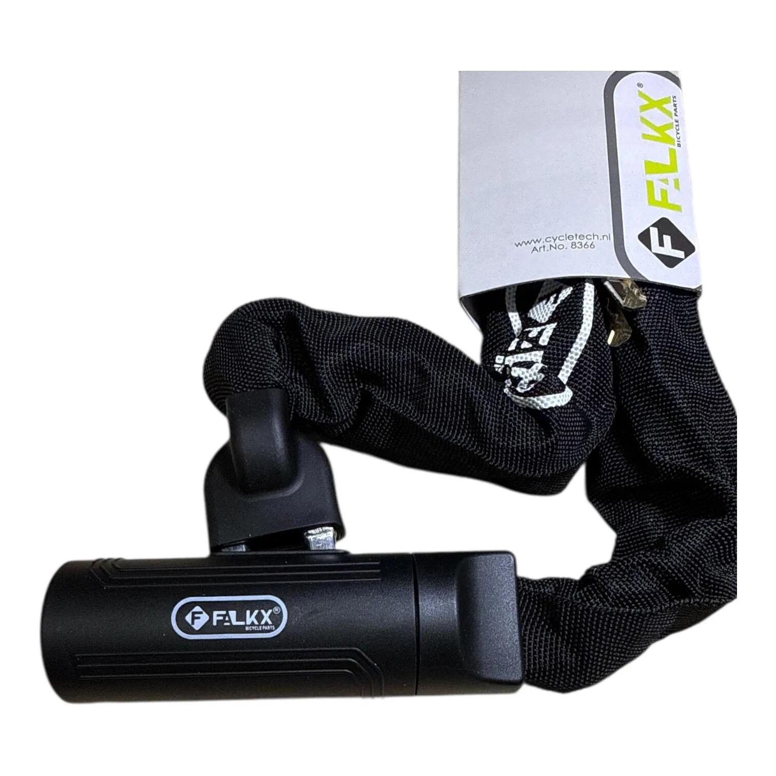 Lucchetto per bicicletta a catena ART2 Nero 8 mm x 90 cm 4/5