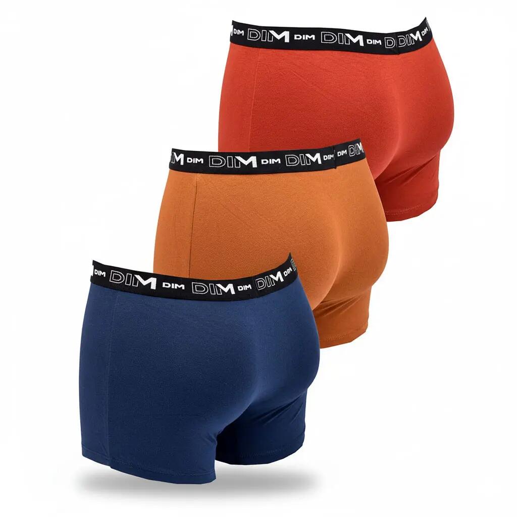 Lot de 3 boxers DIM en coton stretch 3/7