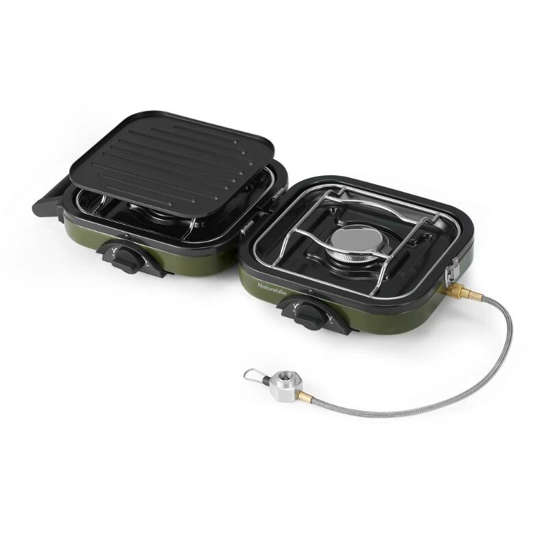 NATUREHIKE Kempingový dvouplotýnkový plynový vařič