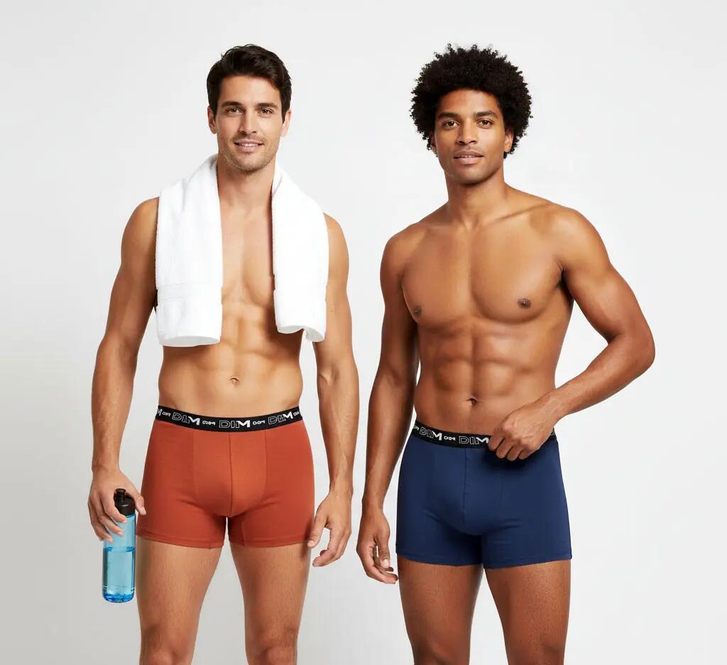 Lot de 3 boxers DIM en coton stretch 6/7