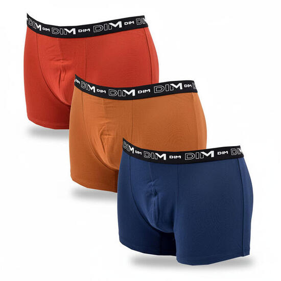 Lot de 3 boxers DIM en coton stretch