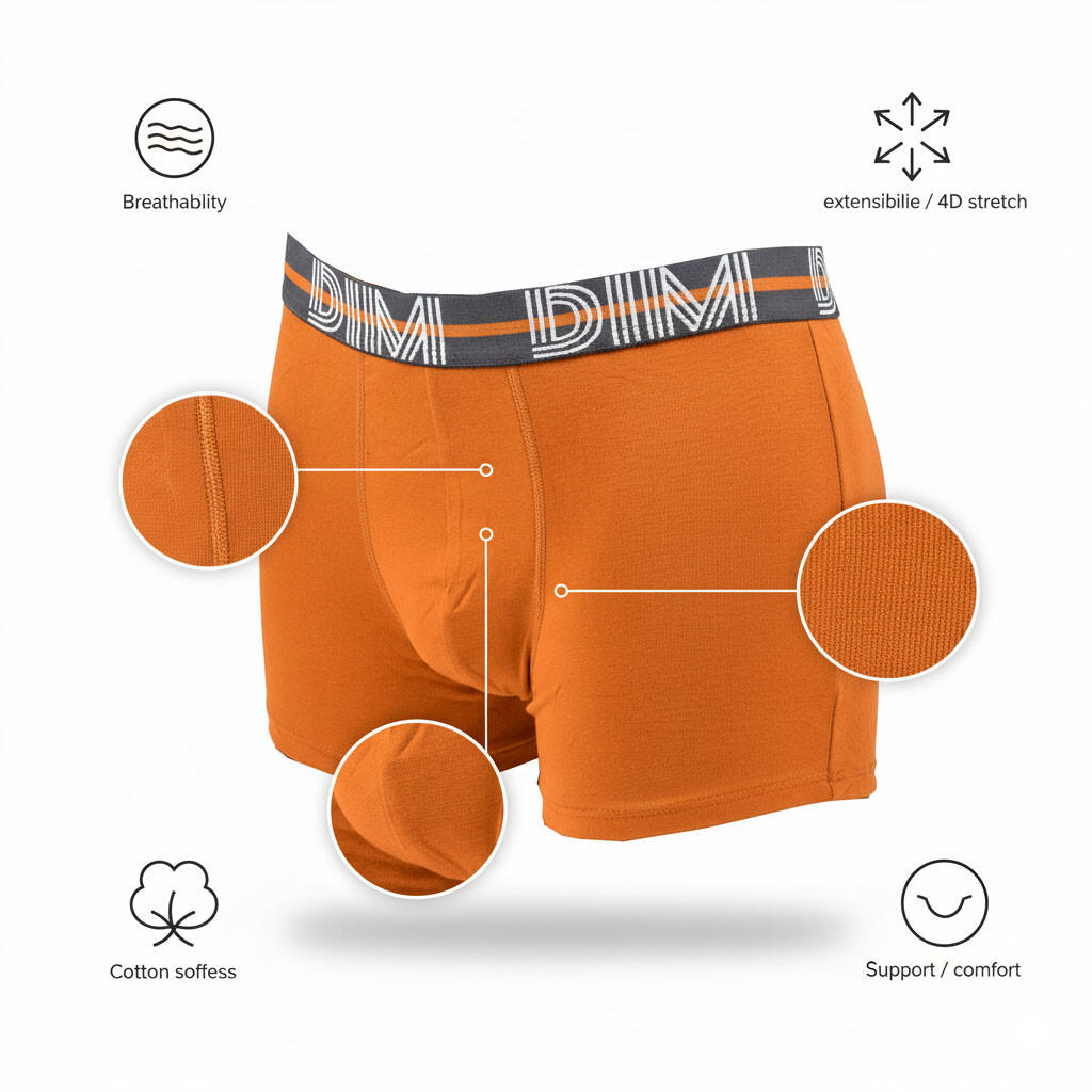 Set van 3 boxershorts van DIM in stretchkatoen 5/7