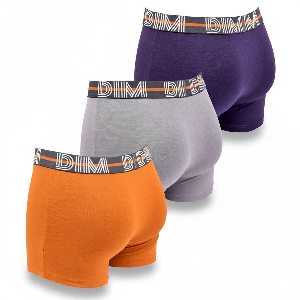 Conjunto de 3 boxers DIM em algodão elástico 3/7