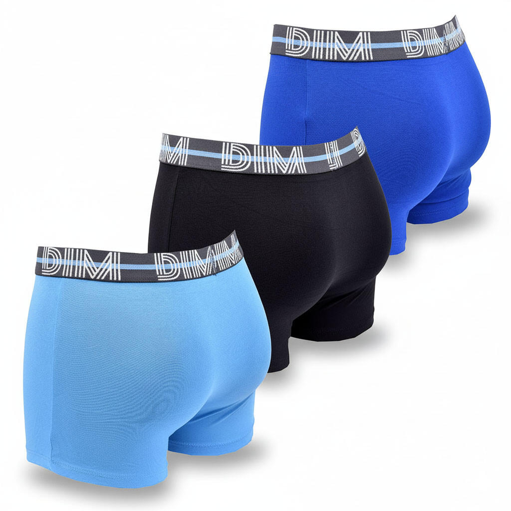 Conjunto de 3 boxers DIM em algodão elástico 3/7