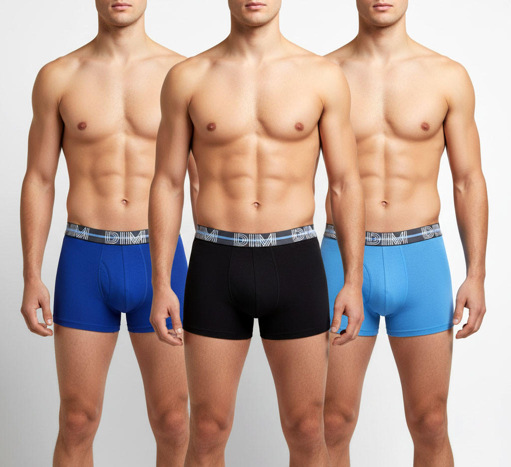 Conjunto de 3 boxers DIM em algodão elástico 2/7