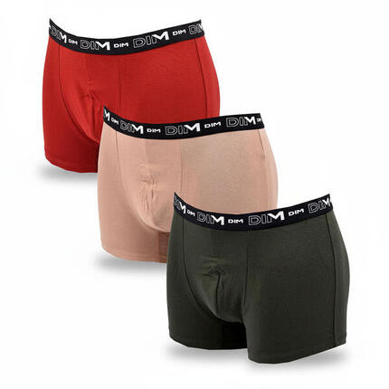 Lot de 3 boxers DIM en coton stretch