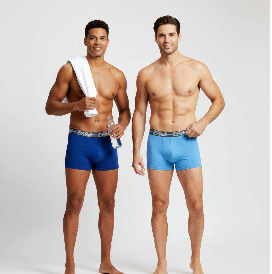 Conjunto de 3 boxers DIM em algodão elástico 6/7