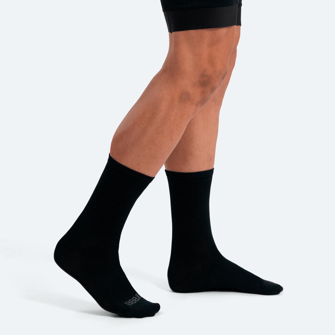 EcoMade Nachhaltige 18cm Sommersocken mit maximaler Belüftung 35/38 Schwarz 3/4