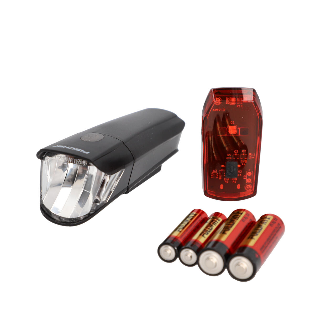 FISCHER Batterie LED-Beleuchtungs-Set 30/15 Lux 5/7