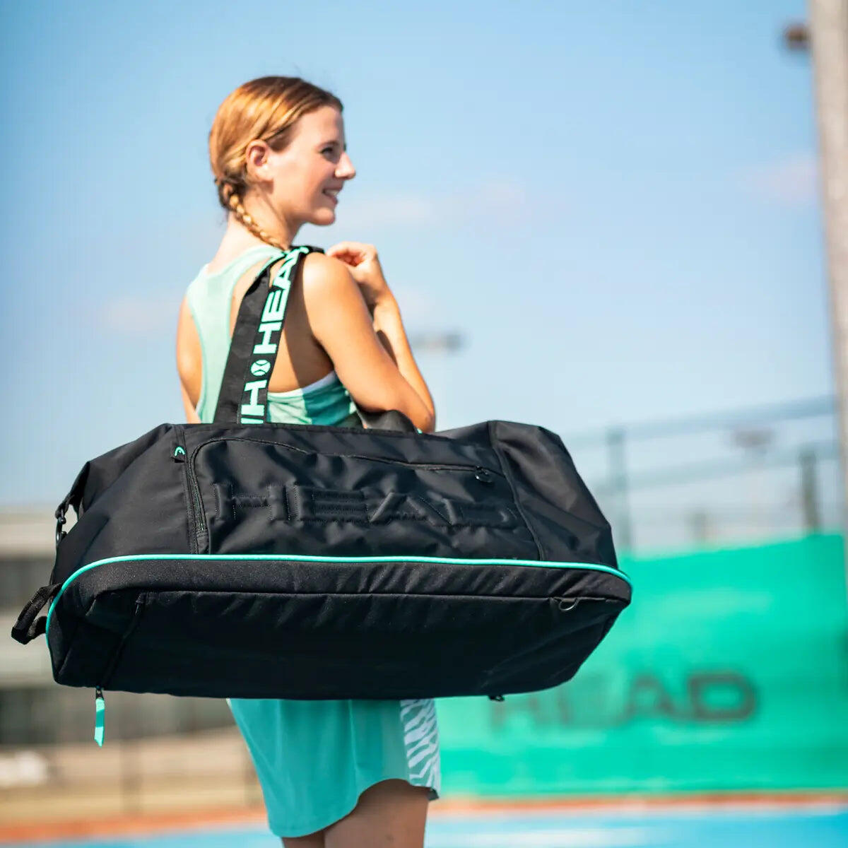 COCO DUFFLE BAG BLACK/MINT 4/4
