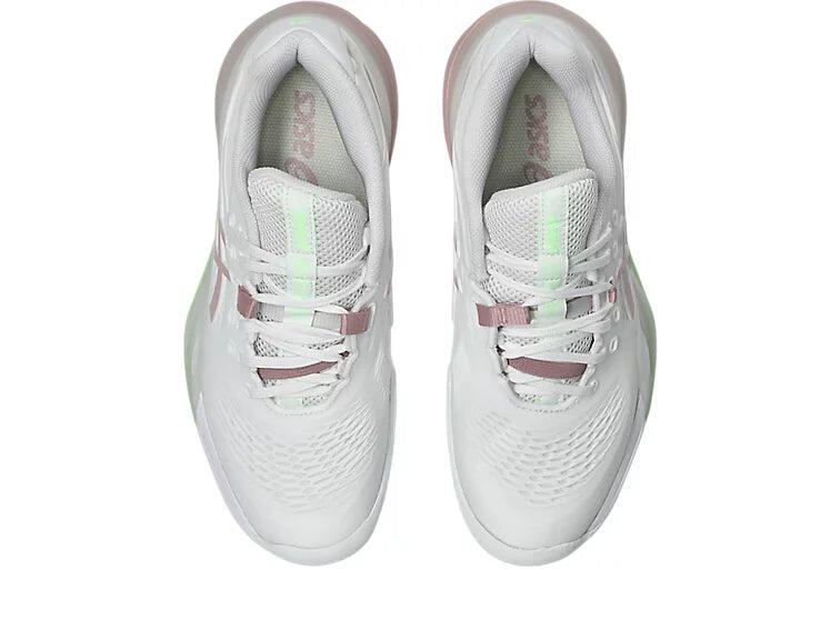 Tênis femininos Asics Gel Resolution X Clay White Morganite Pink 7/7