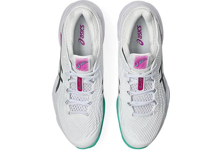 Tênis Sakura Asics Court FF 3 Clay White Pink 6/6