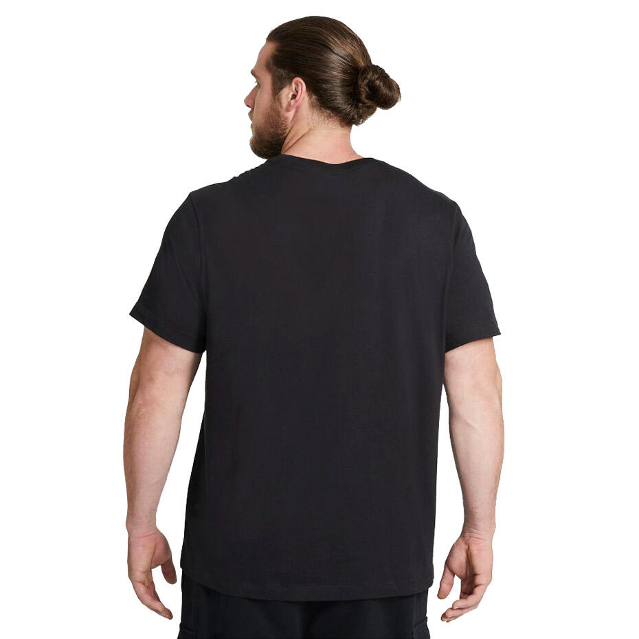 Nike SportSwear, T-Shirt Uomo Con Logo Cucito - Blu, Bianco, 5/6