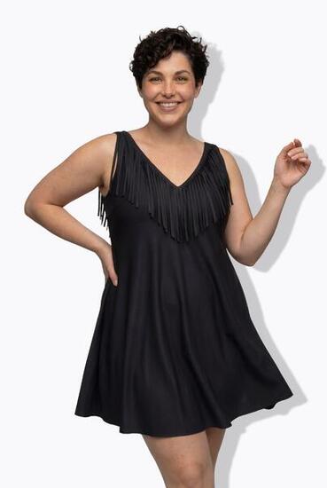 Damen Badekleid Herzausschnitt Softcups recycelt