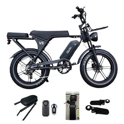 OUXI C80 V8 6.0 Fatbike – Zwart