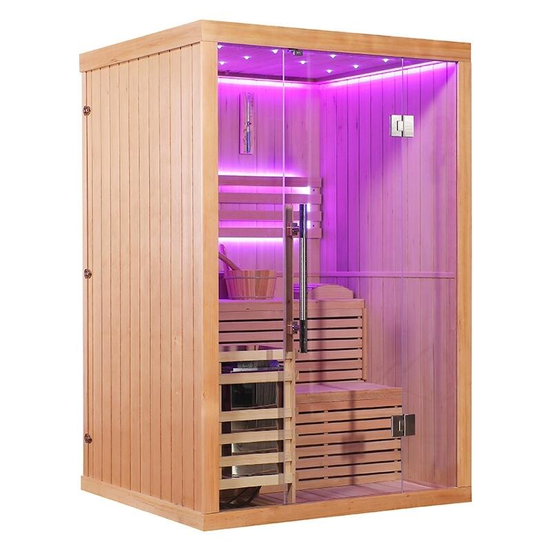 Sauna finlandais Nordica® Vapeur V23-S (1 à 2 places) - 130 x 120 x H.200 3/7