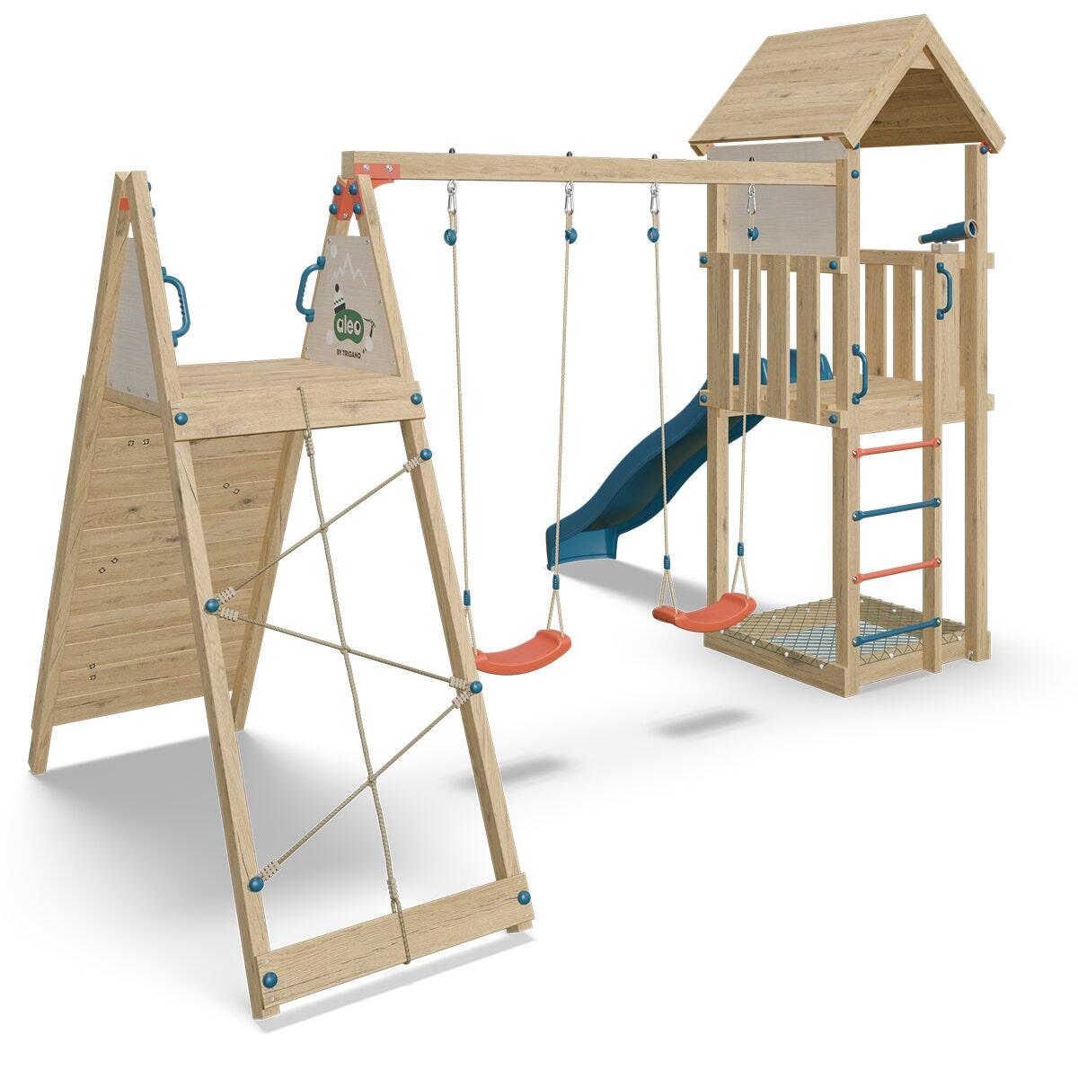 Aire de jeux bois 2,20 m OLYMPIA XPLORER 2 - 9 enfants 3/7