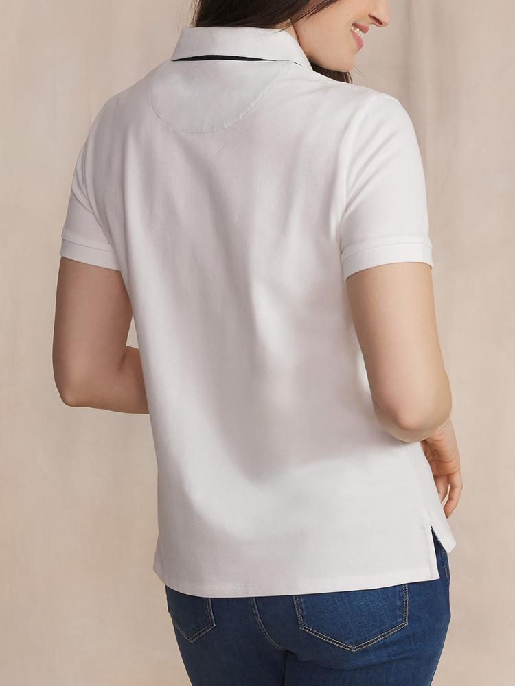 Polo manches courtes femme LEYLAPOL Arctique 2/5
