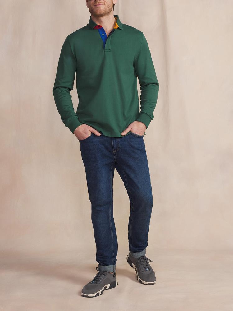 Polo manches longues homme JONNAPOL Trèfle 3/5