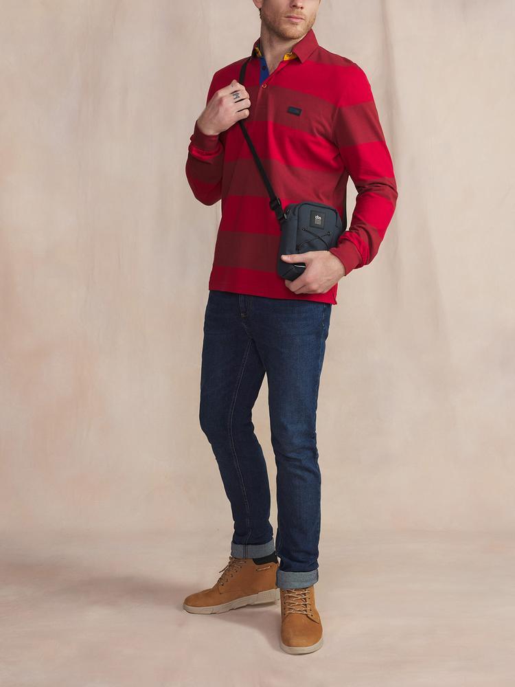 Polo manches longues homme MATIOPOL - coupe ajustée, 100% coton 3/5