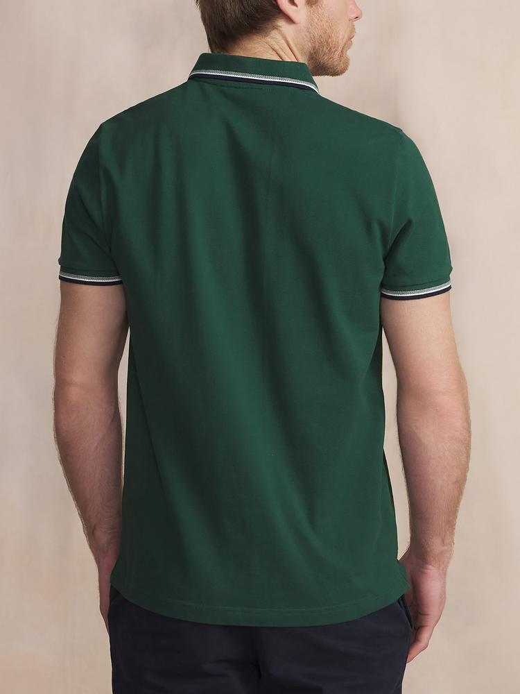 Polo manches courtes homme YVANEPOL Trèfle - coupe ajustée, 100% coton 2/5