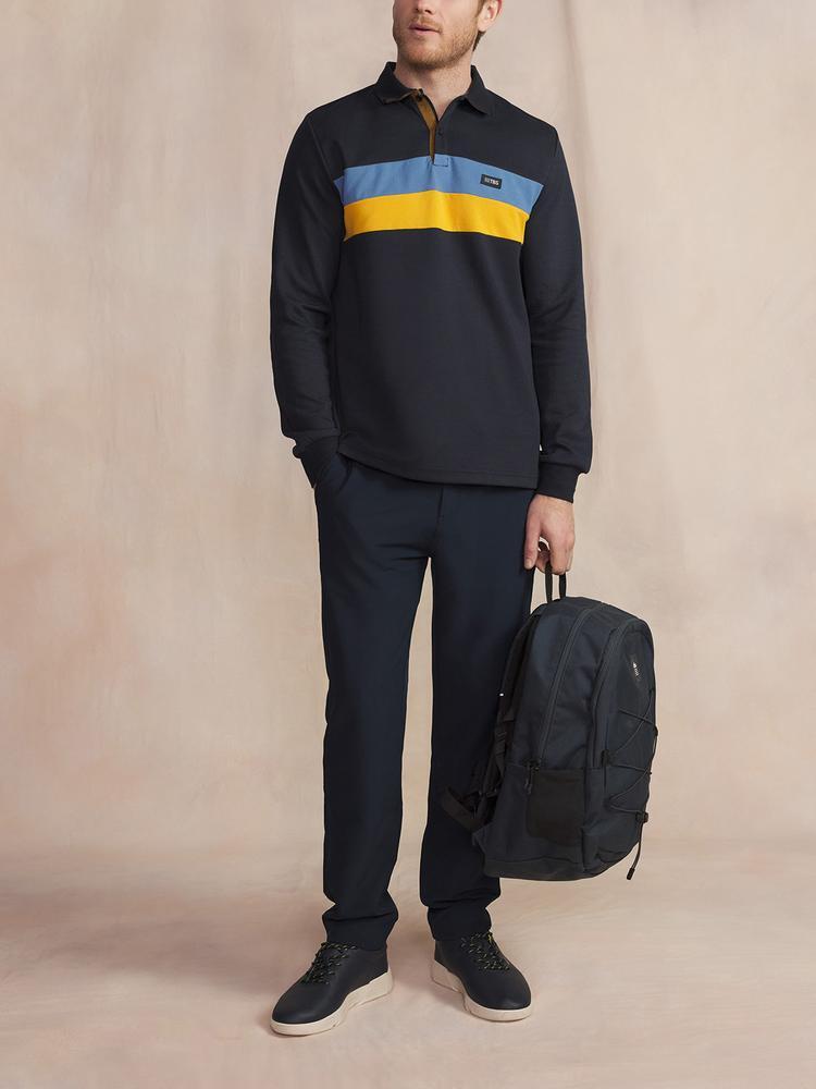 Polo manches longues Homme JADENPOL - Marine 4/5