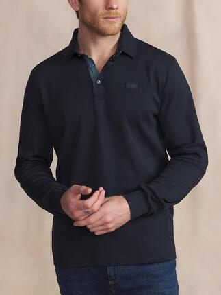 Polo manches longues Homme BARZIPOL - Marine