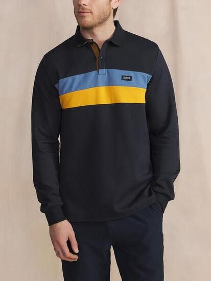 Polo manches longues Homme JADENPOL - Marine