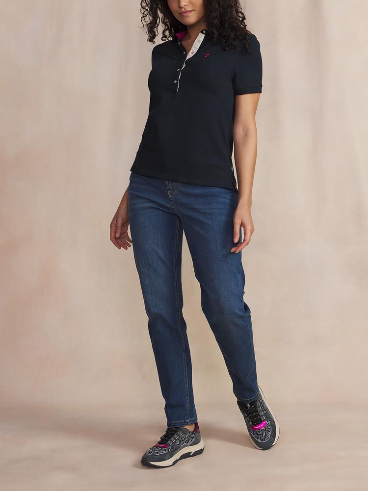 Polo manches courtes femme LEYLAPOL - Marine 3/5