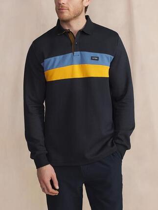 Polo manches longues Homme JADENPOL - Marine