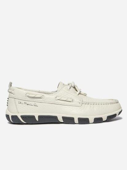 Chaussures bateau femme JANAELE Blanc/écru