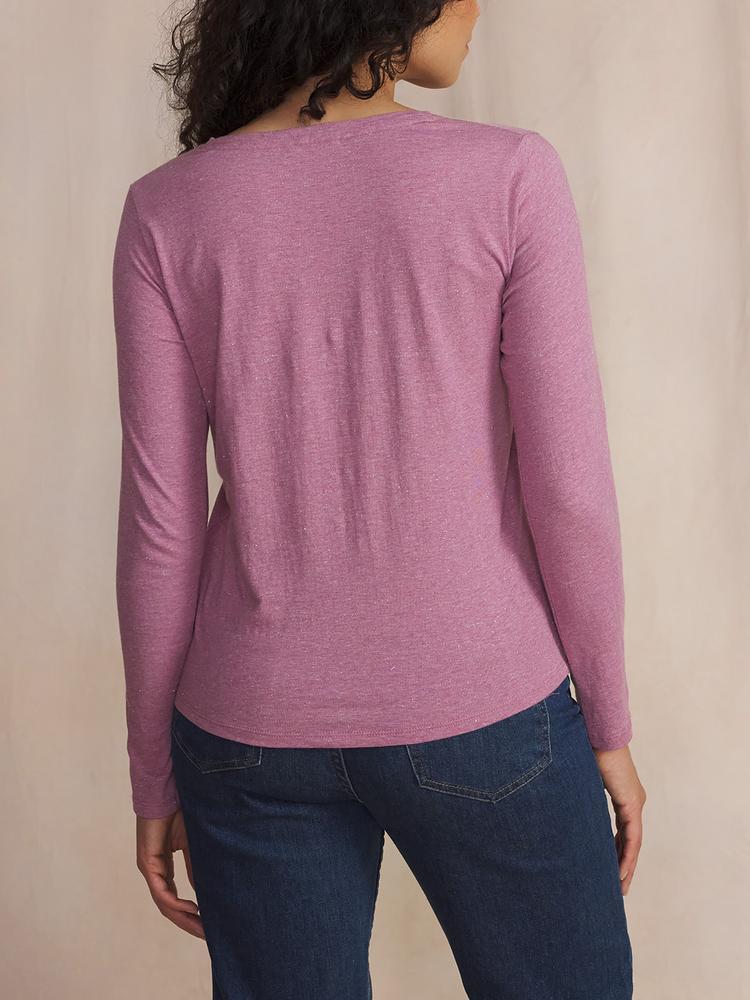 T-shirt manches longues Femme ADINALON - Pivoine. 2/4