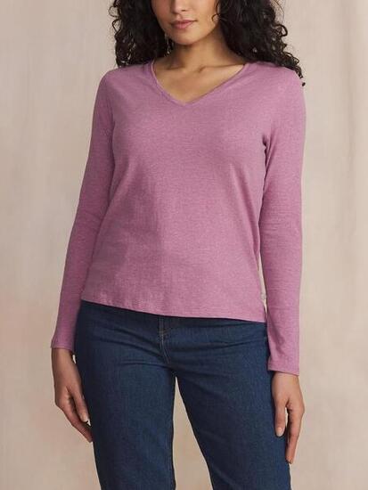 T-shirt manches longues femme ADINALON - Pivoine