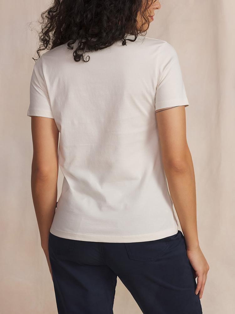 T-shirt manches courtes femme MELBATEE Craie 2/5
