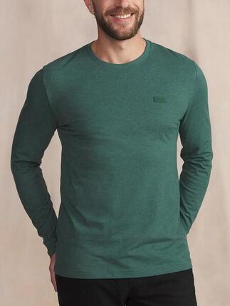 T-shirt manches longues homme PIERELON - coupe ajustée, col rond