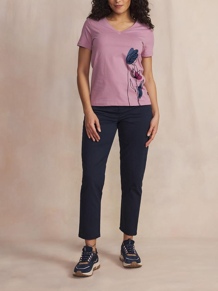 T-shirt manches courtes femme MELBATEE - Pivoine 3/5