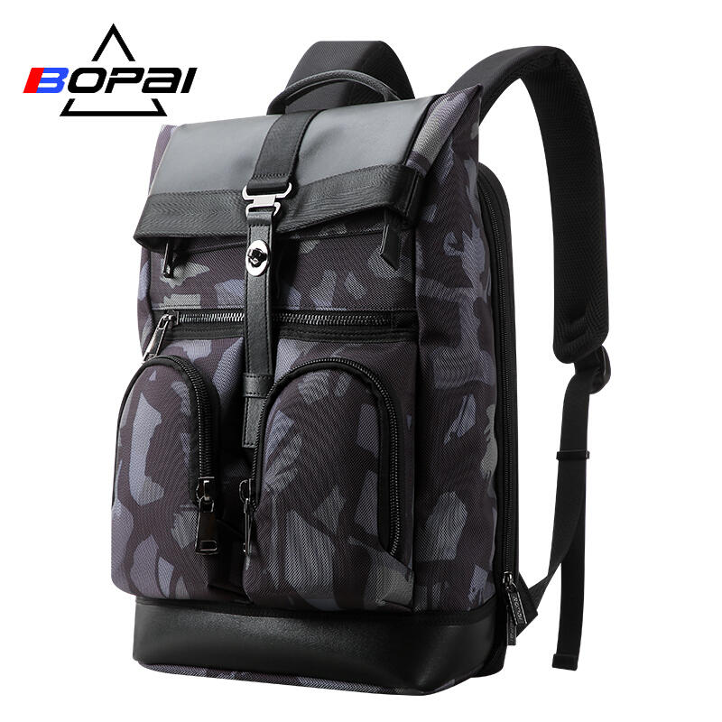 Bopai Anti-Theft Waterproof 15.6" Laptop Backpack Travel Business Work Bag Black