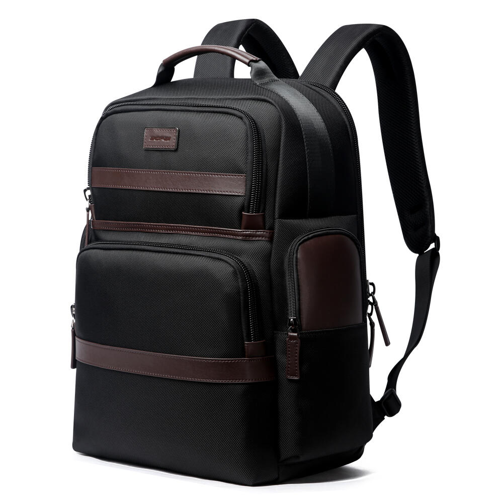 Bopai Anti-Theft Waterproof Laptop Backpack Travel Business Work Bag Black