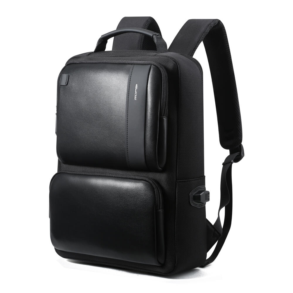 Bopai Anti-Theft Waterproof Laptop Backpack Travel Business Work Bag Black